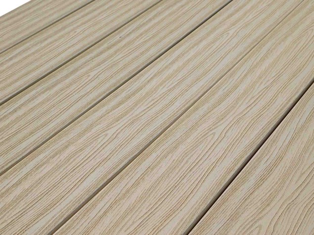 WPC Dřevoplastová terasová prkna 18 x 150 x 4000 Ivory White