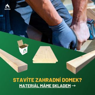 🔨 Zahradní domek? V říjnu ještě stíháte. Máme skladem materiály, ze kterých si ho zvládnete postavit svépomocí:...